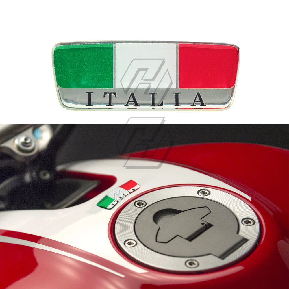 

3D Italy Sticker Motorcycle Tank Pad Windshield Italia Stickers Helmet Decals Case for Ducati Aprilia MV etc