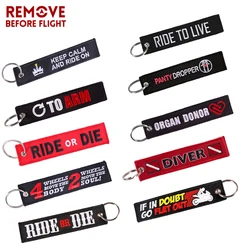 Car Moto Keychain Chaveiro Para Motorcycle Keychain Car Jewelry Bijoux Embroidery Key Holder Chain Keychain Keyring Keyfobs 2PCS