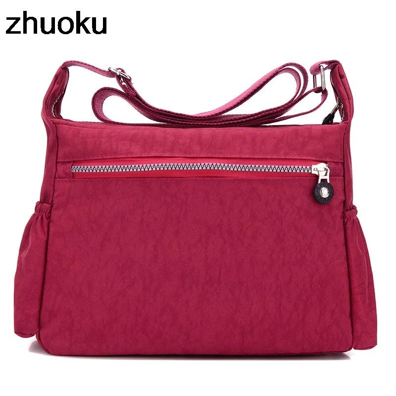 Luxusní ženy kurýr brašna vodotěsný silon bedra pytle ležérní top-handle dámy kabelka cestovní vláčet dámská crossbody brašna