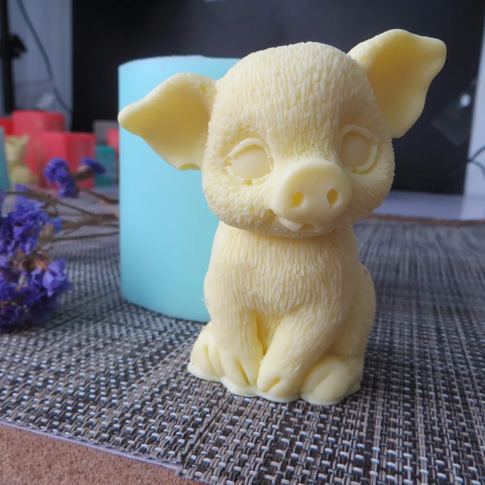 

Cute 3d Pig Mold Silicone Fondant Mould Chocolate Mousse Cake Molds Candle Aroma Stone Resin Clay Molds Silicone Rubber PRZY