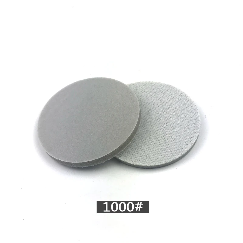 POLIWELL 5 PCS 3 Polegada 75 milímetros Reunindo Disco Lixa Esponja Grit 150 ~ 2000 Úmido e Seco Esponja Lixa para Moagem de Polimento Ferramentas