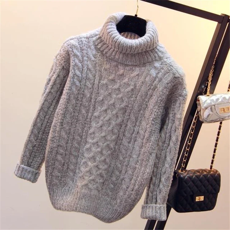 2023 Hot Autumn And Winter Style Pullover Long Sleeve Knit Sweater Women