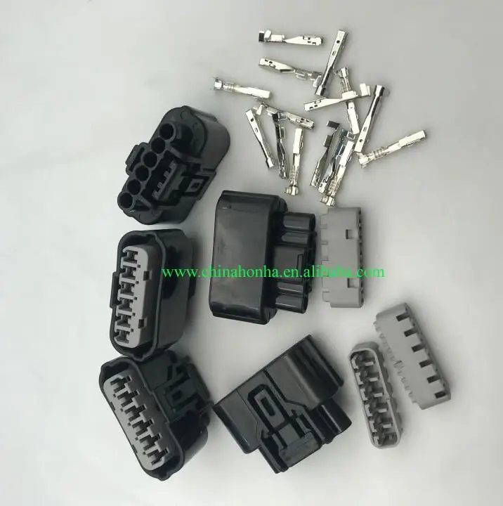 

2sets 6189-1012 Female 6 pin 1.2mm Automotive Connector Waterproof Plug Auto Oxygen Sensor Plug car electrical wire plug