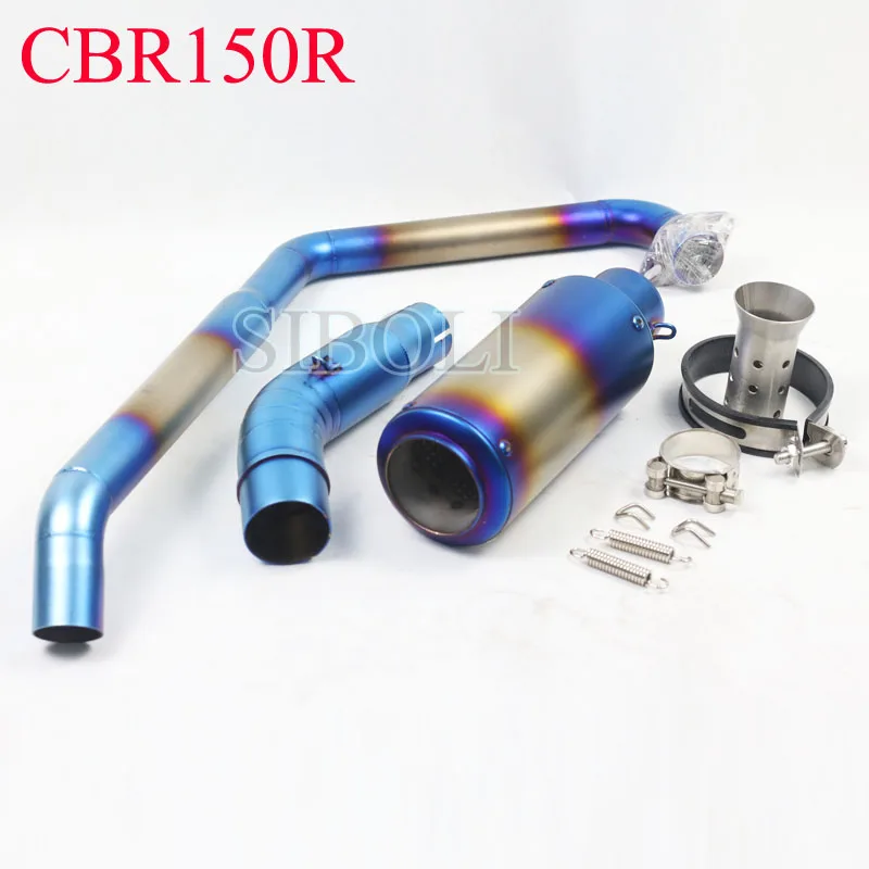 

CBR150R Motorcycle Slip On Exhaust Full System Pipe With Muffler DB Killer For Honda CBR150R AK140