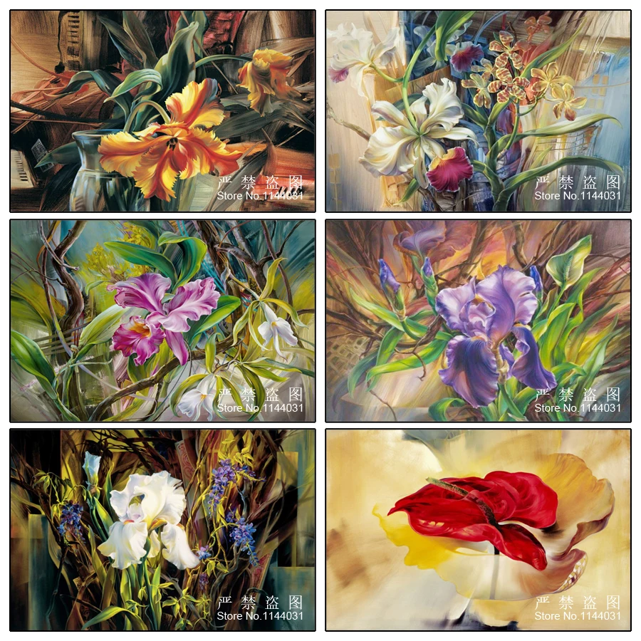 

5D DIY Diamond Painting Cross Stitch Kits Diamond Embroidery Flower Diamond Mosaic Painting Wall Picture Home Decor