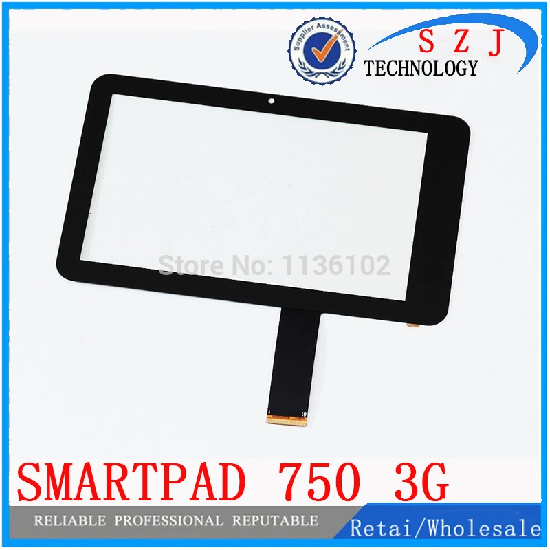 

New 7" inch Mediacom Smartpad 750 S2 3G tablet capacitive touchscreen panel digitizer glass Free Shipping