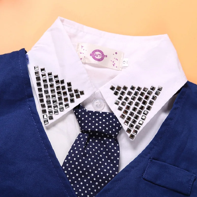 A Generation of Foreign Trade Children's Clothing Gentleman Boy Tie + Vest + Shirt + Pants 4 Piece Set Factory Direct Sales