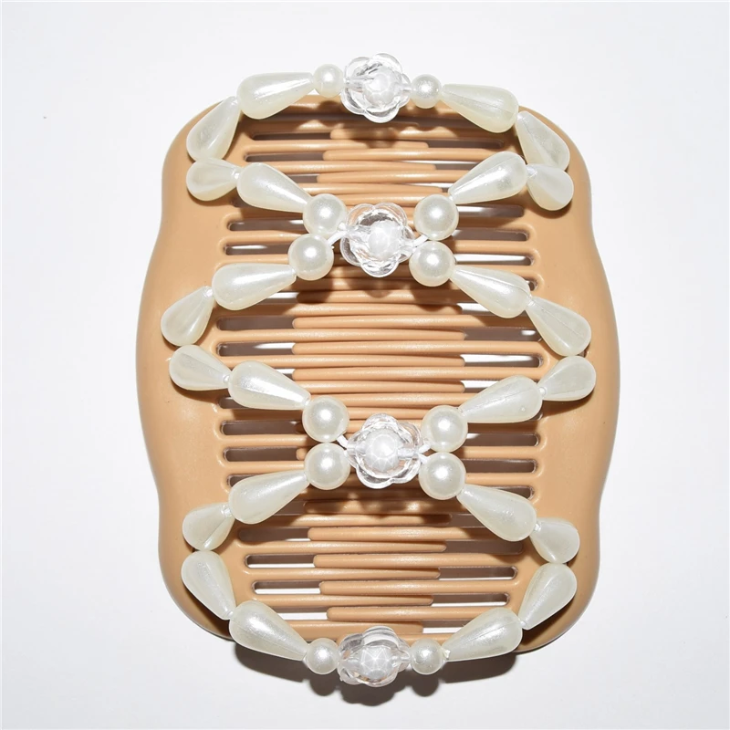 

20pcs/lot fashion white beautiful luxury magic comb Water drop beads