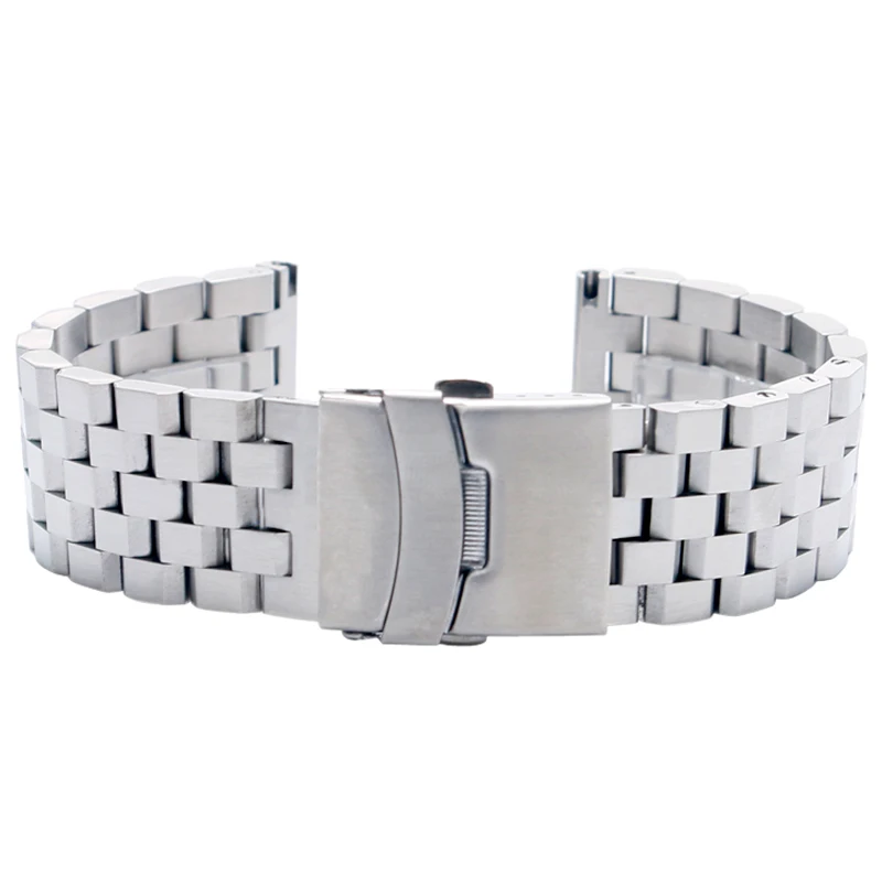 Imagem -02 - Sólido Link Pulseira Relógio de Pulso Banda Masculino Relógios Bandas Cinta Legal Relógio Substituição Gd0192 Aço Inoxidável 22 20 mm