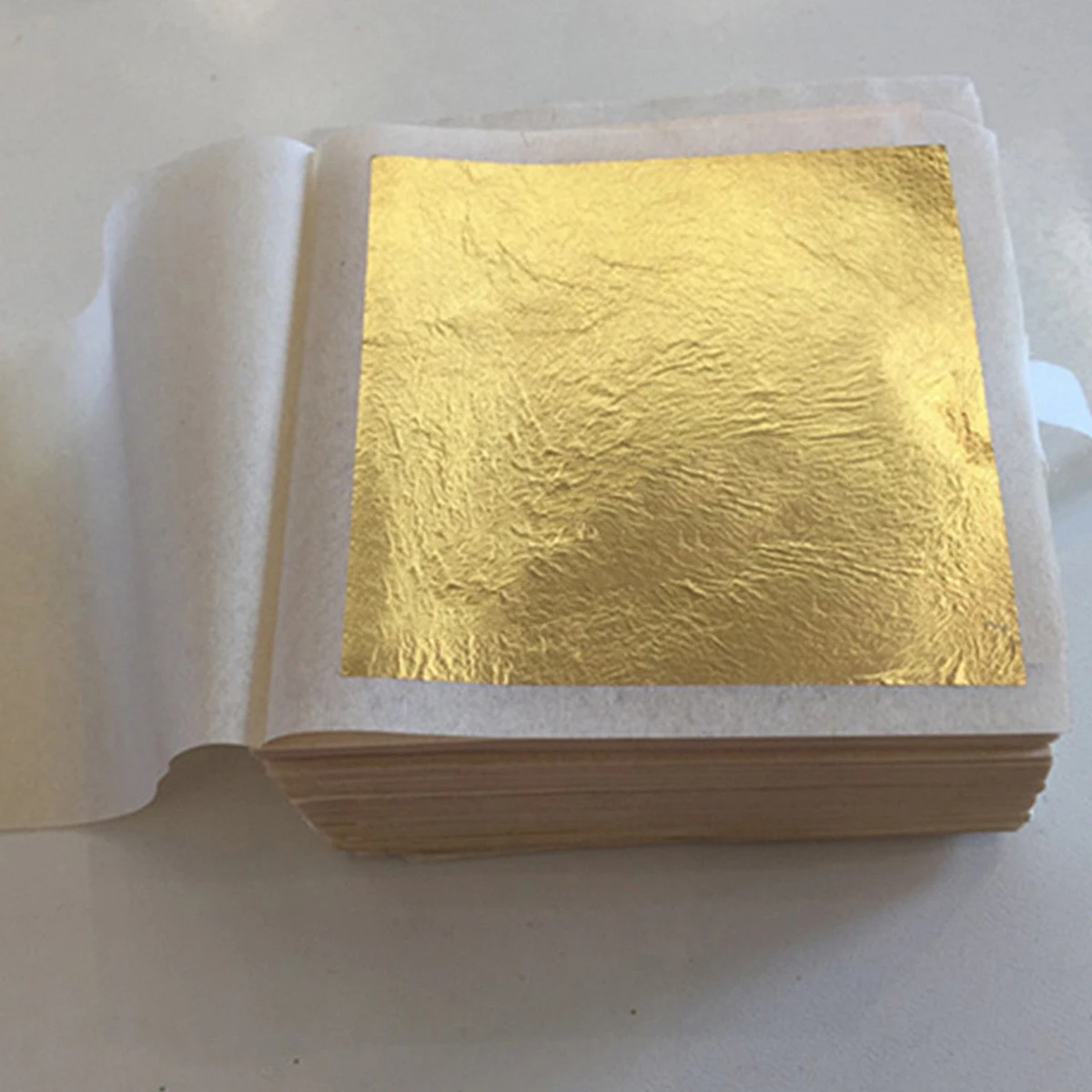 10 Sheets 1set Gold Foil Leaf 100% 24K Food Anti-Aging Facial Spa Craft Gilding