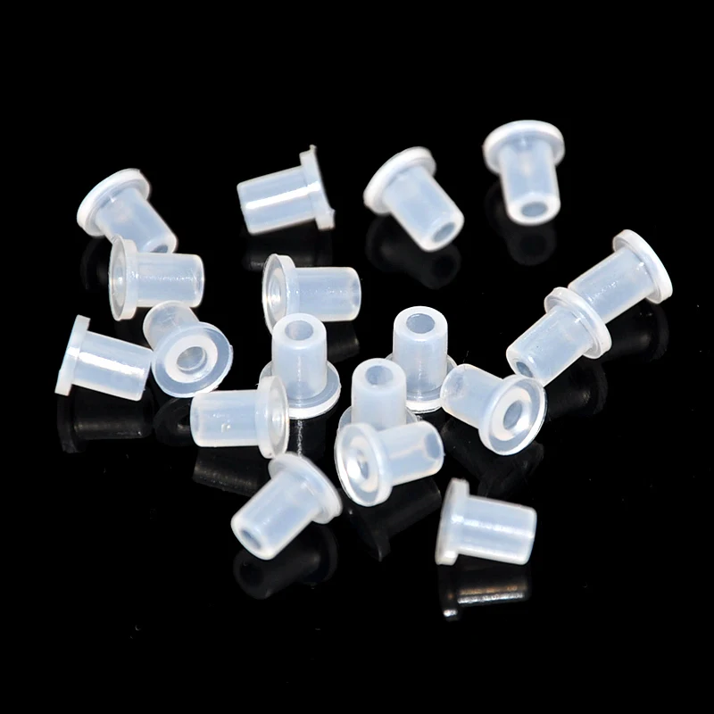 vilaxh 1000 pcs DIY CISS tube bend sleeve Hollow plug, transparent rubber for CISS cartridges Free Shipping