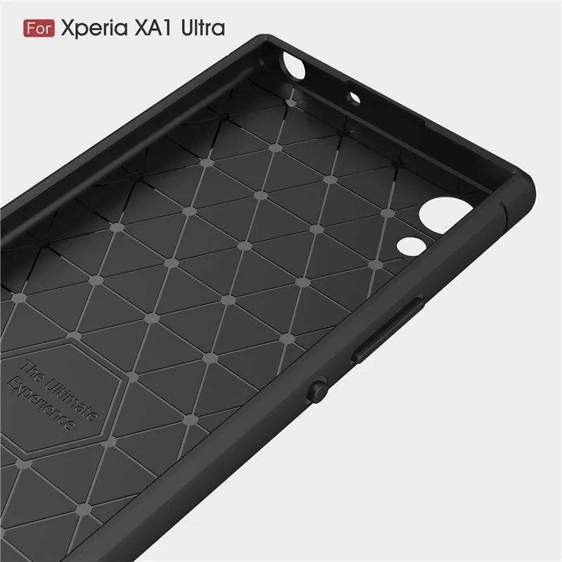 For Sony Xperia XA1 Ultra Case Carbon Fiber Silicone TPU Soft Back Cover Case for Sony Xperia XA1 Ultra G3212 G3221 G3223 G3226