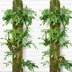 Artificial Green Tree for Home Sewer, Simulation Grass, Fake Tree, Moss, Wedding Decoration, 2 Sizes