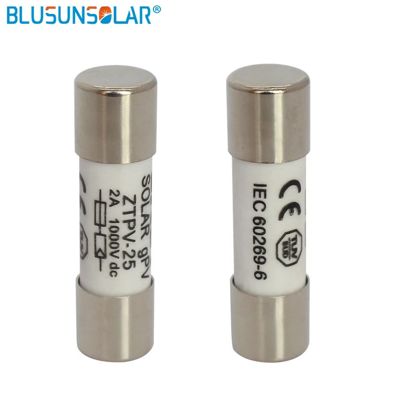 BULSUNSOLARSolar Cầu Chì 1000V 30A Cầu Chì DC 10*38MM 10/15/20/30A PV Năng Lượng Mặt Trời cầu Chì Kim Loại Hợp Kim Cho Hệ Thống Điện Năng Lượng Mặt Trời Bảo Vệ