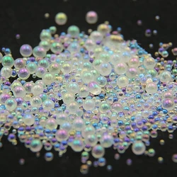 one box Mini Bubble ball beads 1-3mm mixed tiny beads for glass globe silicon mold filler charms