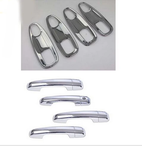 

For toyota Prado FJ150 FJ 150 2013-2015 ABS Chrome Side Car Handle and Bowl Decorative Cover Trim 16pcs