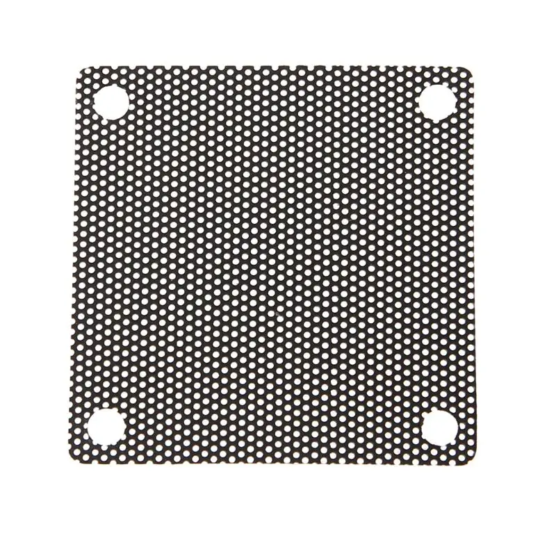 5 Buah PVC Fan Debu Filter PC Dustproof Case Cuttable Komputer Mesh Cover 50Mm Mesh Hitam