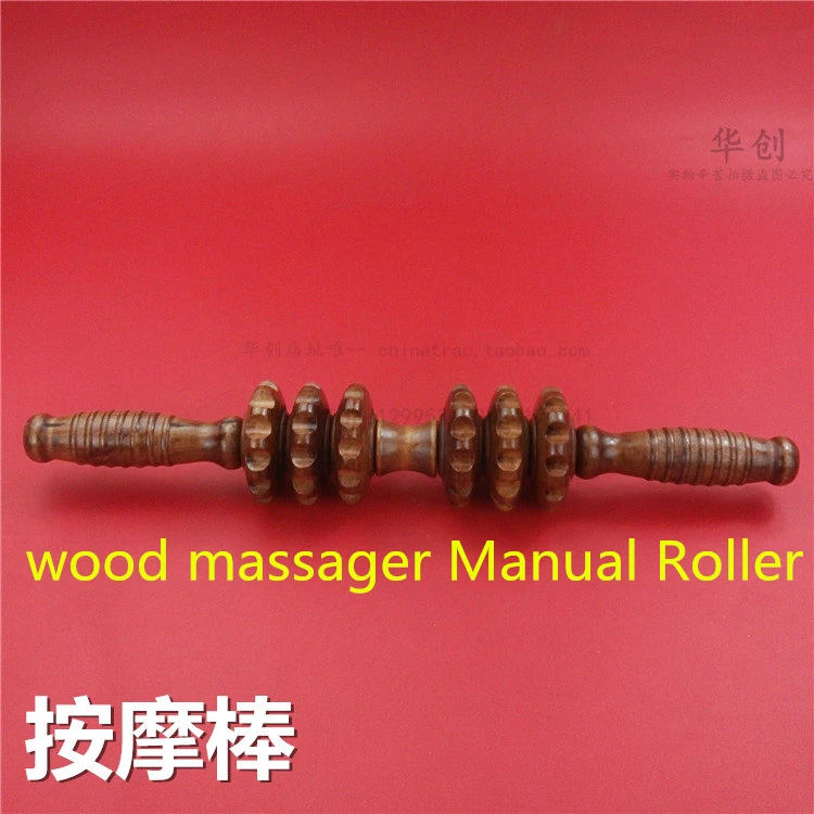 Yoga massage stick roller plastic stick meridiarns lymph massage hammer stick manual massage device wood massager Manual Roller