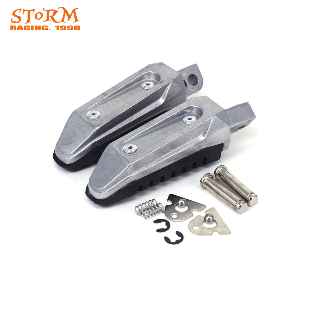 Motorcycle Rear Foot Pegs Footrest Pedals Aluminum For SUZUKI GSX1300R GSX650 GSX1400 GSXR650 V-Strom 650 1000 DL650 DL1000