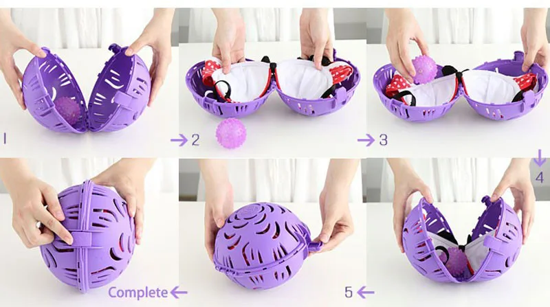 Cleaning Tool Bra Laundry Balls Double Ball Saver Washer Bra Washing Ball for Washer Keeping Clothes Eco-friendly