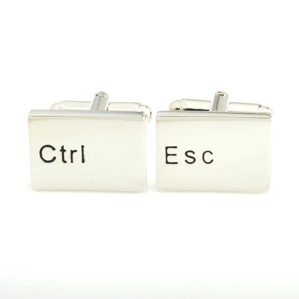 YH-856 Novelty Ctrl Esc,@,& Computer Symbol Cufflinks - Factory Direct Wholesale