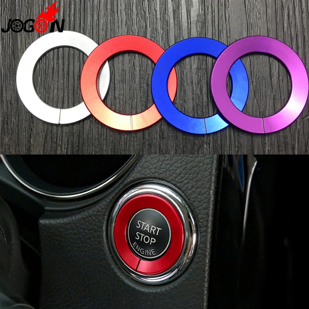 For Infiniti Q50 Q60 QX60 JX35 2014-2018 Car Styling Interior Ignition Engine Start Stop Push Button Cover Ring Trim Sticker