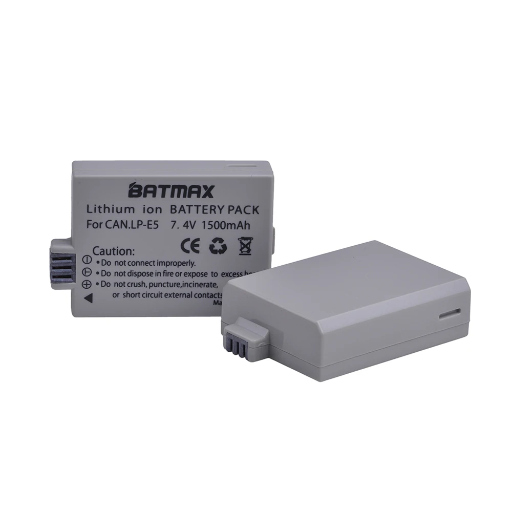 2 chiếc 1500mAh LPE5 LP-E5 LP E5 Pin + Tặng ĐÈN LED USB Sạc Đôi cho Máy ẢNH Canon EOS REBEL XS, phiến quân T1i, REBEL XSi, 1000D, 500D, 450D, Ki