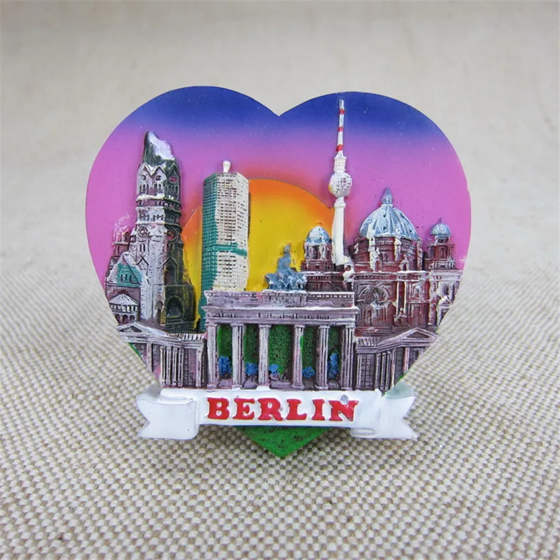 

Berlin Germany Souvenir Fridge Magnets Brandenburg Gate Tourism Souvenirs Crafts Creative Stickers Home Decor