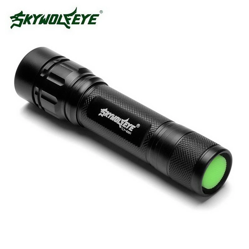 Skywolfeye-linterna táctica XPE para exteriores, luz LED de aleación de aluminio con zoom, alta calidad, 18650