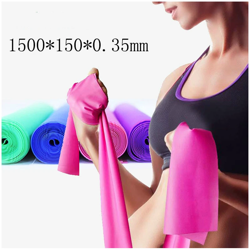 1.5m Resistance Bands Yoga Natural Latex Bands Strength Training Elastico Para Exercicios Fitness Equipment for Expander 150CM