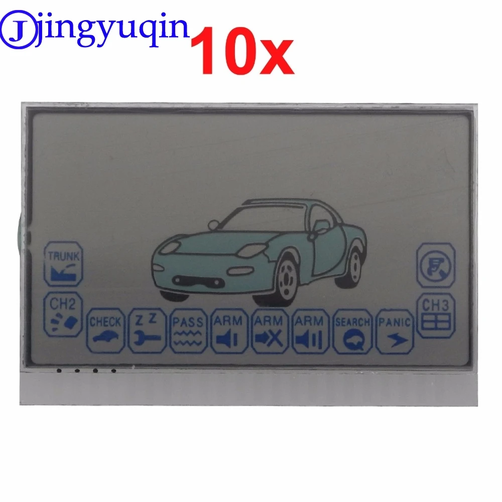 

jingyuqin 10ps Russia Version LCD display Train For Starlionr A6 Car Remote control LCD display flexible cable