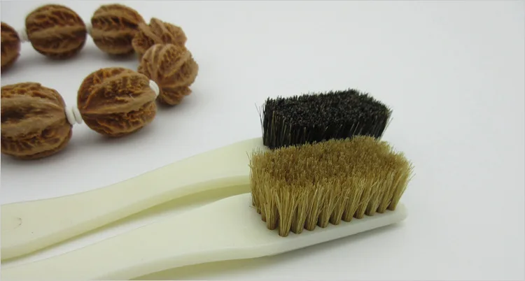 Boar Bristle brush black and white soft and hard Mao Jingang Buddha Man playing walnut maintenance cleanup tool