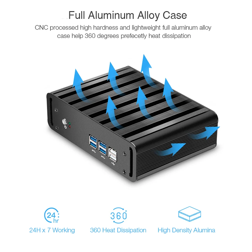 Tolibek-Intel Mini PC Desktop, Core i7 5500U, i3 7100U, Windows 10 PC compacto, HTPC, HDMI, 300M, WiFi, USB, Micro computador