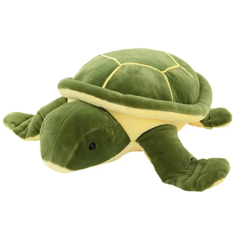 Dorimytrader Hot Large Animal Tortoise Plush Toy Soft Stuffed Green Turtle Doll Pillow Anime Cushion Gift for Baby DY61454