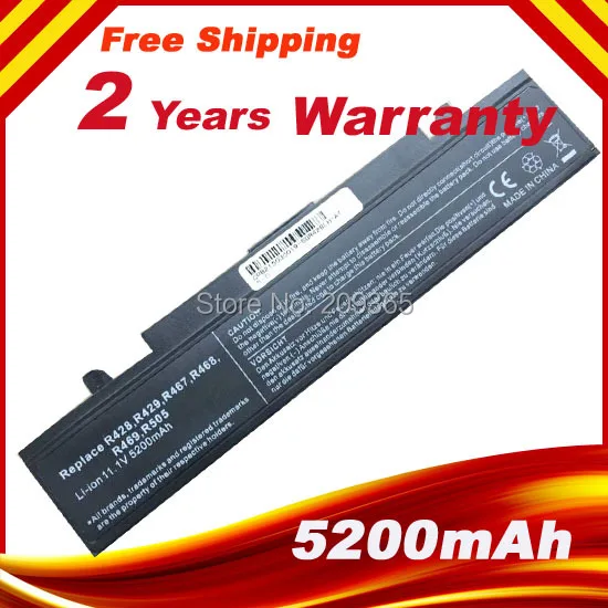 Laptop battery for SAMSUNG R780 R468 R468H R465H R507 R718 R720 R728 R730  NP-R518 NP-R520 NP-R522 R425 R423 R525