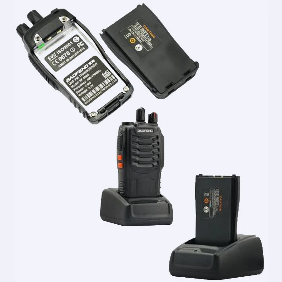 2 Stuks Originele Pofung BF-888S 2 Twee-Weg Radio Station Walkie-Talkie Voor Driver Amateur Radio Kit Interphon intercom Baofeng 888