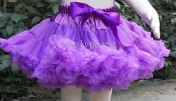 purple fluffy girls pettiskirts tutu skirt girls skirt dance skirt girls pettiskirt fluffy and soft