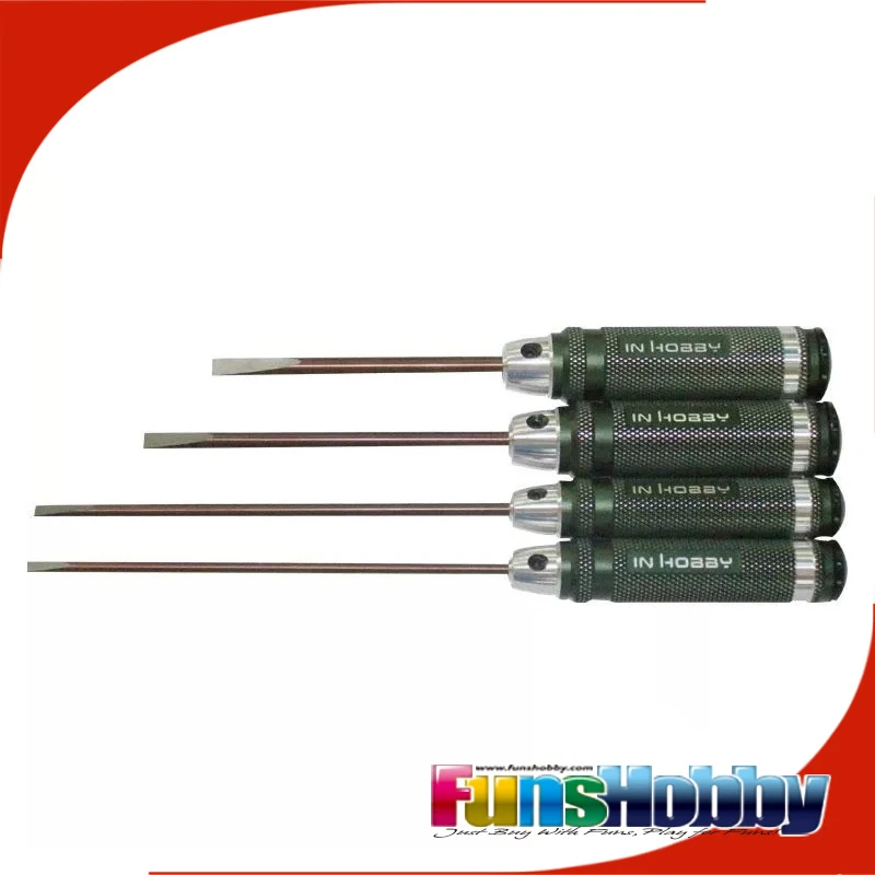 IN Hobby Flat Head Screwdriver 3.0mm 4.0mm 5.0mm 5.8mm High Precision Hand Tools for RC Model Cars Helicopter Boat