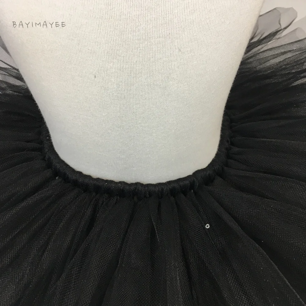 Girls Black Cat Tutu Skirt Baby Handmade Fluffy Tulle Ballet Pettiskirts with Hairbow Set Kids Party Skirt Costume Cosplay Cloth