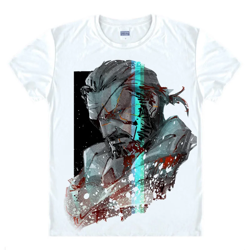 Coolprint Anime Shirt Metal Gear Rising Revengeance T-Shirts Short Sleeve Metal Gear Solid 5 Zandatsu Cosplay Motivs Shirts