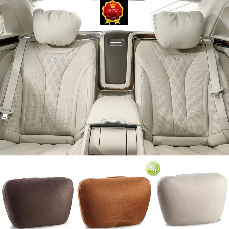 Maybach Design S Class Super Soft Car Headrest / Auto Seat Cover Head Neck Rest Cushion /Adjustable Car Pillow For Most Models