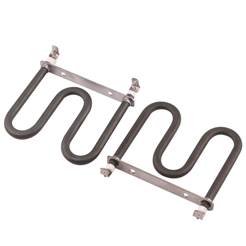 미니 전기 공기 가열 요소, M 모양 관형 히터, 선풍기 저항 DERNORD, 120V, 125W, 2 개