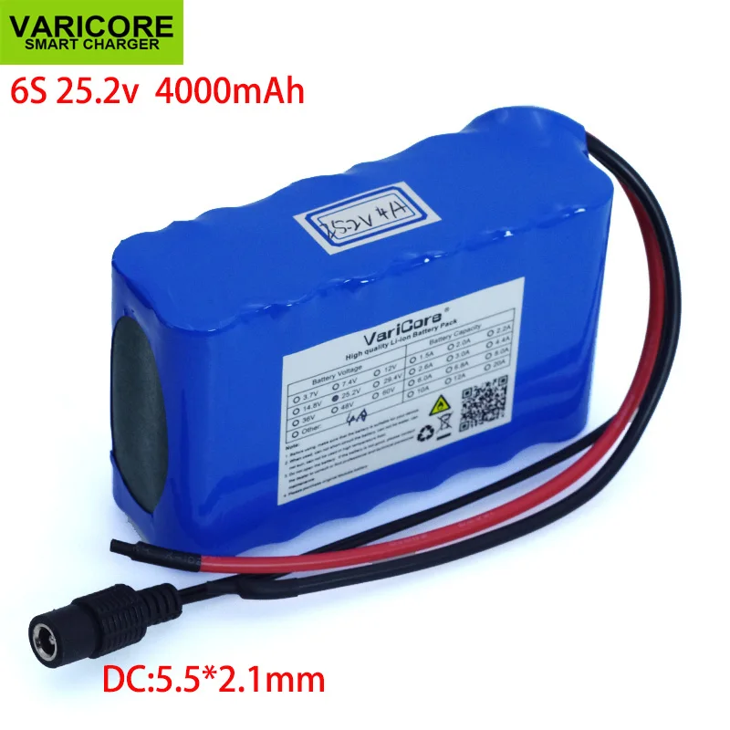 VariCore 24V 4Ah 6 s2p 18650 akumulator litowo-jonowy 25.2v 4000mah akumulator litowo-jonowy