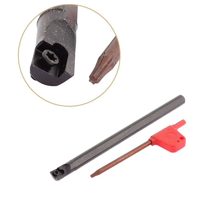 S07K S08K S10K SCLCR06 SCLCL06 أداة تحول المسمار الداخلية شريط الحفر CNC حامل أدوات معدنية مع مفتاح T8
