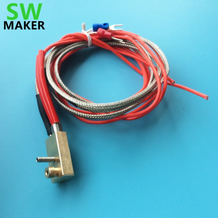 

Ultimaker2 UM2 heater block detachable copper head split copper head + brass nozzle + 6mm Heating rod + thermocouple 3D printer