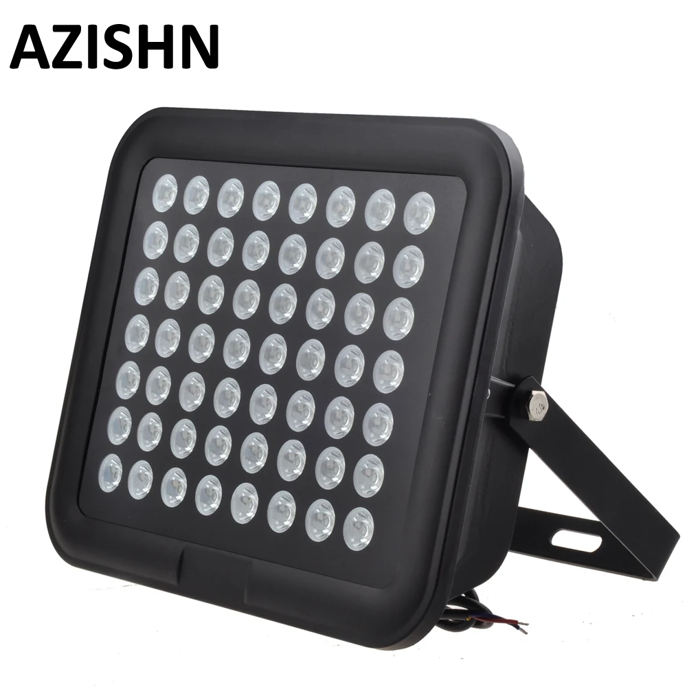 56 SZT. Diod IR CCTV LEDS IR Podświetlacz Podczerwieni 850nm noktowizor AC 110V 220V IP65 metalowy Wodoodporny Do kamer monitoringu