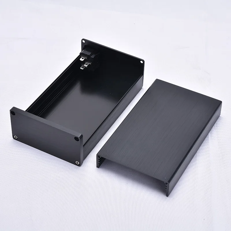BZ0905 อลูมิเนียมแชสซี HiFi Mini Audio Enclosure Power Case เครื่องขยายเสียงกล่อง 92*47*158 มม.