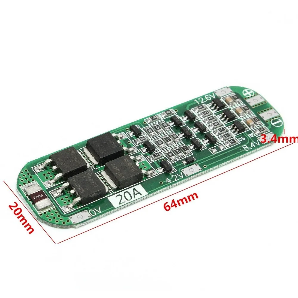 3S 20A Li-ion Lithium Battery 18650 Charger Protection Board PCB BMS 12.6V Cell Charging Protecting Module AUTO Recovery diy kit