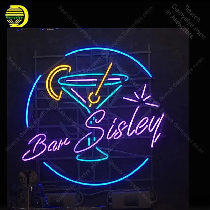 

Martini Beer Bar Sisley Neon Sign neon bulb Sign Glass Tube Hotel neon lights Decor Room Beer Iconic Sign Advertise personalized