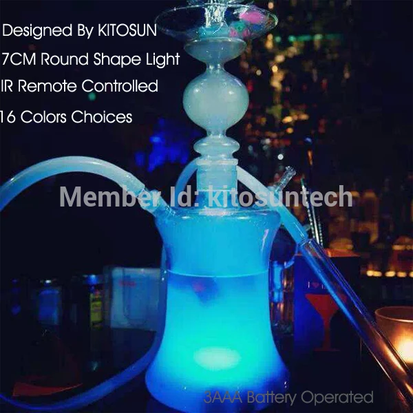 Mini Battery Operated Remote Controlled Underwater 10 Multicolors SMD LED Vase Lights Submersible LED Lights Waterproof Light